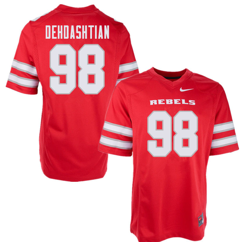 Men's UNLV Rebels #98 Nick Dehdashtian College Football Jerseys Sale-Red
